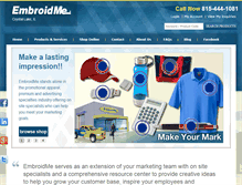Tablet Screenshot of embroidme-crystallake.com